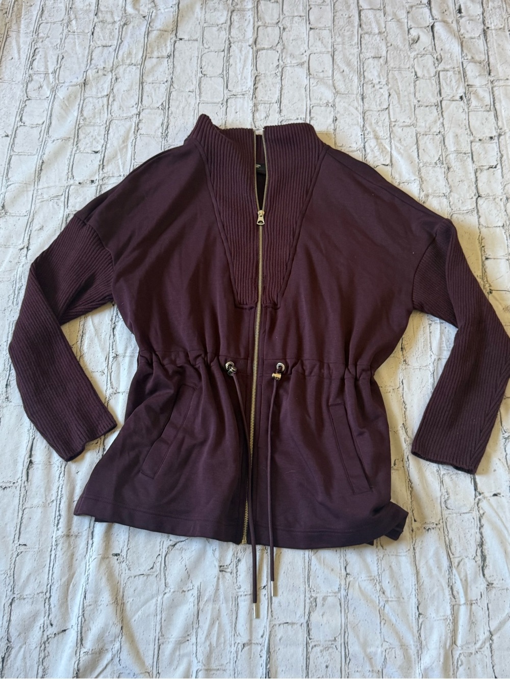 Maroon zip up